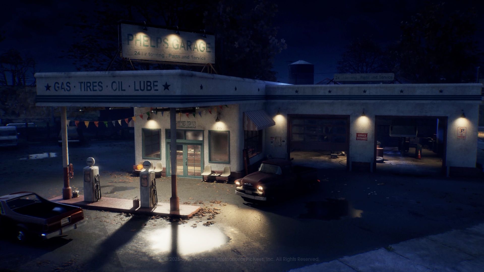 Official Halloween: The Game screenshot — Phelps Garage in East Haddonfield
