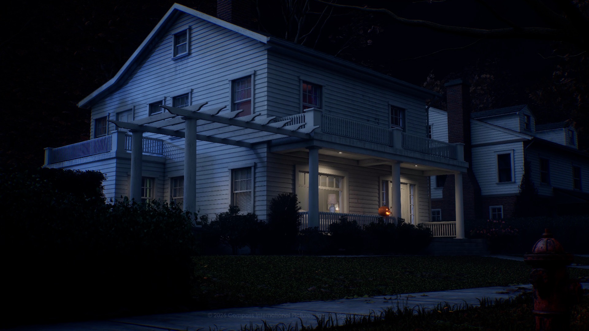 Official Halloween: The Game screenshot — the Wallace residence in Orange Grove Estates